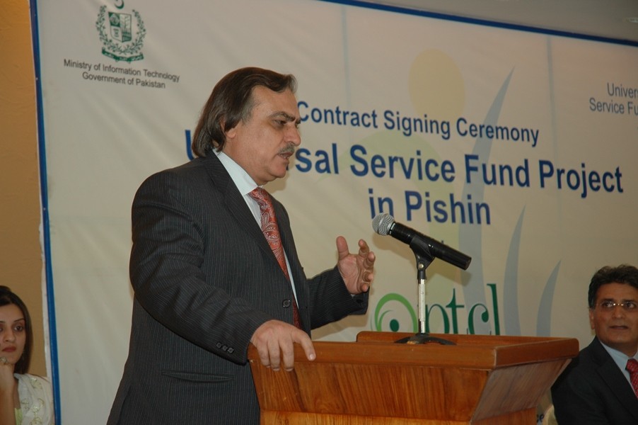 Contract Signing Ceremony of USF Project in Pishin