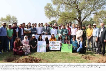 USF in collaboration with CDA organized a Tree Plantation Drive in Fatima Jinnah Park
